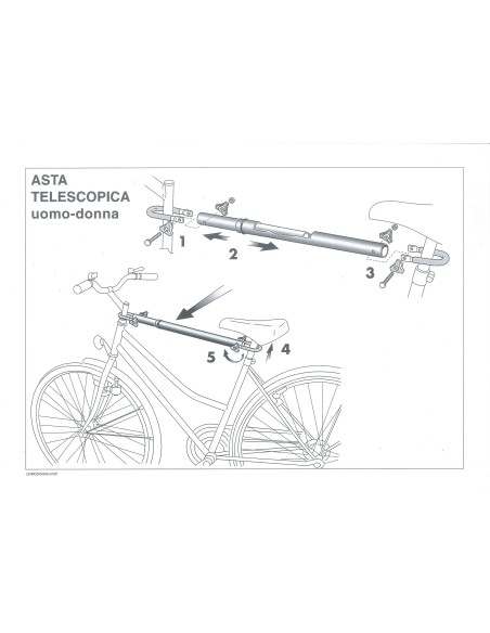 Adattatore uomo donna per portabici peruzzo 395