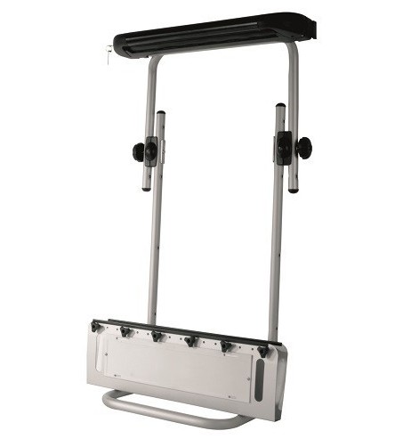 Optional 376 A trasformazione Portabici ruota di scorta Stelvio in Portasci