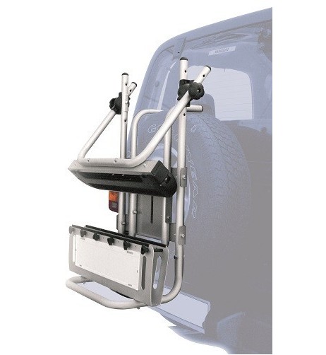 Optional 376 A trasformazione Portabici ruota di scorta Stelvio in Portasci