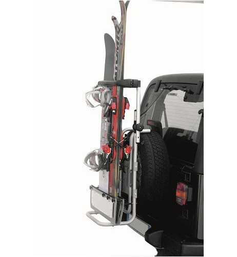 Optional 376 A trasformazione Portabici ruota di scorta Stelvio in Portasci