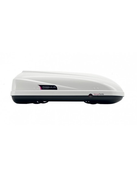 Box Auto Portatutto Portapacchi MODULA Beluga 420 Bianco 2 aperture