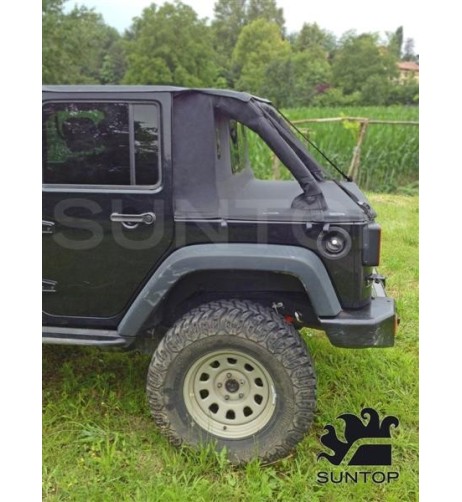 Cargo top per Jeep Wrangler Jk Unlimited 4 porte Nero