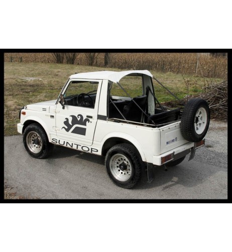 Copertura Bikini Top per Suzuki Samurai SJ e Santana colore Bianco