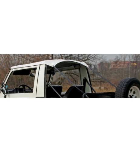 Copertura Bikini Top per Suzuki Samurai SJ e Santana colore Bianco