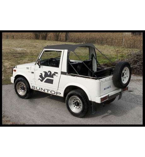 Copertura Bikini Top per Suzuki Samurai SJ e Santana colore Nero
