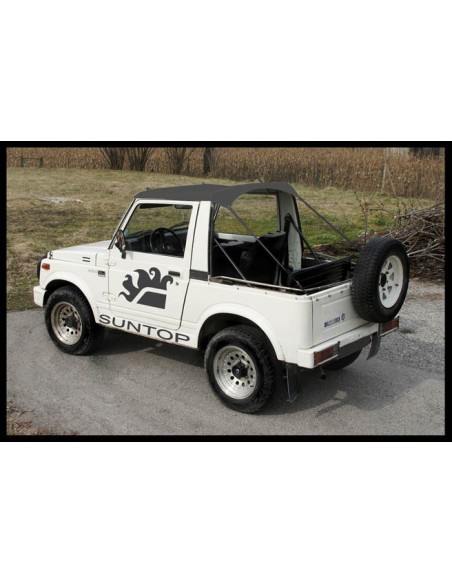 Copertura Bikini Top per Suzuki Samurai SJ e Santana colore Nero