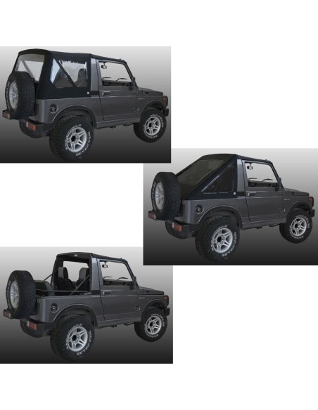 Copertura capote Soft 3Top Suzuki Samurai SJ e Santana nero