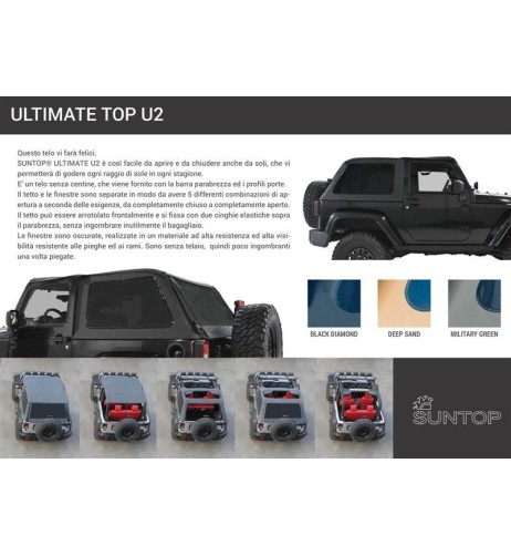 Copertura Soft Top Jeep Wrangler JK 2 porte deep sand