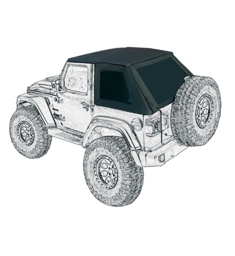 Copertura Soft Top Jeep Wrangler JL dal 2018 2 porte nero