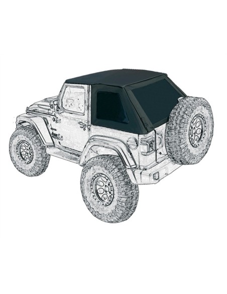 Copertura Soft Top Jeep Wrangler JL dal 2018 2 porte nero