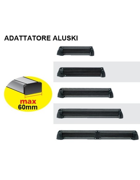 Adattatore per portasci Aluski barre portatutto max 60mm