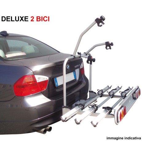 Carrello portabici per gancio traino universale omologato 2 biciclette