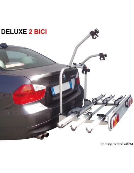 Carrello portabici per gancio traino universale omologato 2 biciclette