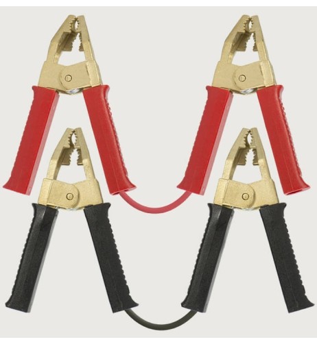 Kit cavi collegamento batteria 24v  pinze 500A - 5mt - 35mmq