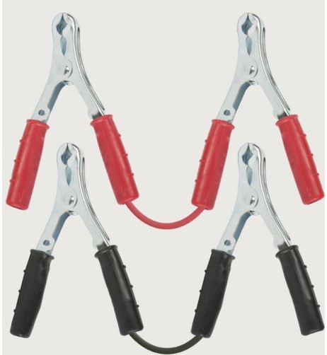 Kit cavi collegamento batteria auto pinze 120A - 3,5mt - 16mmq