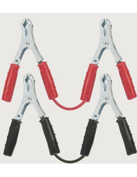 Kit cavi collegamento batteria auto pinze 120A - 3,5mt - 25mmq