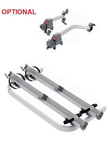 Optional trasformazione Exclusiv portasci in portabici