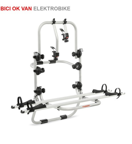 Portabici 2 bici posteriore in alluminio bici elettriche OK ELEKTROBIKE VAN