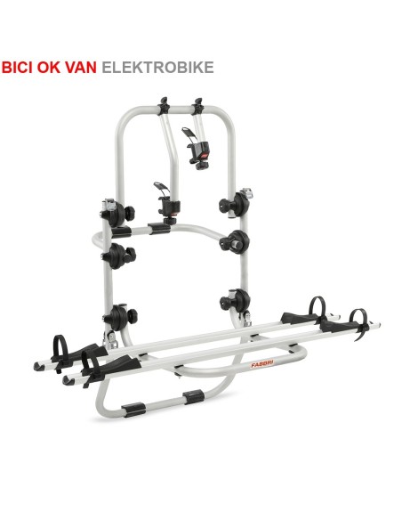 Portabici 2 bici posteriore in alluminio bici elettriche OK ELEKTROBIKE VAN