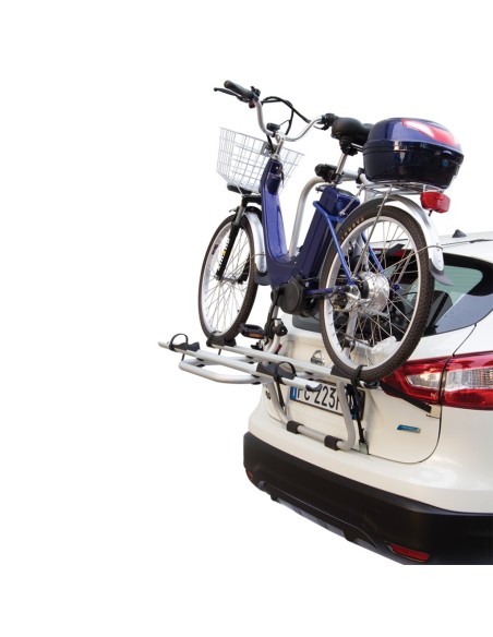 Portabici 2 bici posteriore in alluminio per bici elettriche OK ELEKTROBIKE