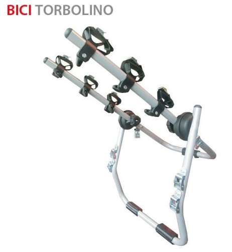Portabici 3 bici posteriore in acciaio verniciato da portellone TORBOLINO