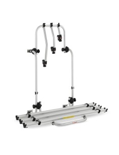Portabici 3 bici posteriore in alluminio base corto per camper