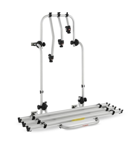 Portabici 3 bici posteriore in alluminio base corto per camper