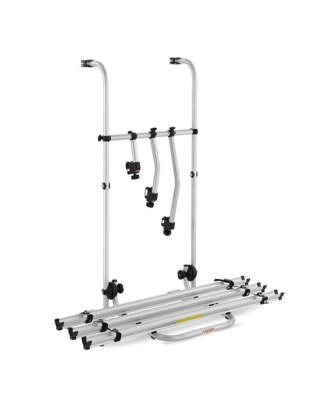 Portabici 3 bici posteriore in alluminio base lungo per camper