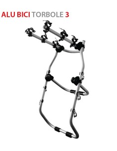 Portabici 3 bici posteriore in alluminio da portellone ALU TORBOLE 3