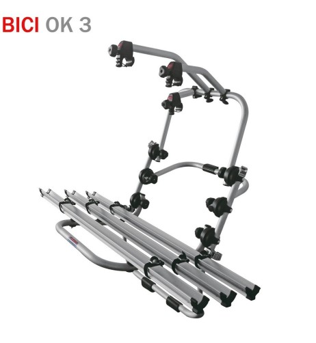 Portabici 3 bici posteriore in alluminio da portellone BICI OK 3