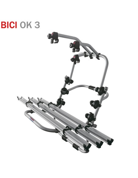 Portabici 3 bici posteriore in alluminio da portellone BICI OK 3
