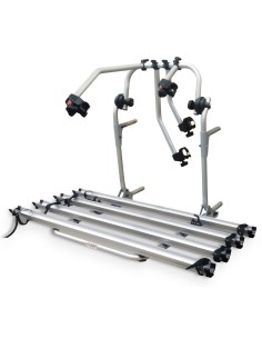 Portabici 4 bici posteriore compatto in alluminio per camper