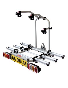 Portabici classic 3 bici posteriore in alluminio per gancio traino Free bik