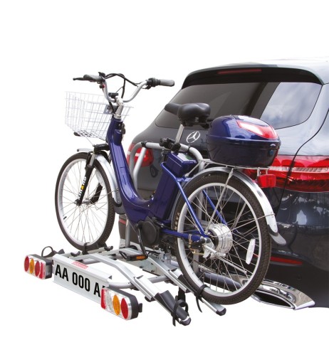 Portabici fast 2 bici posteriore in alluminio gancio traino per bici elettr
