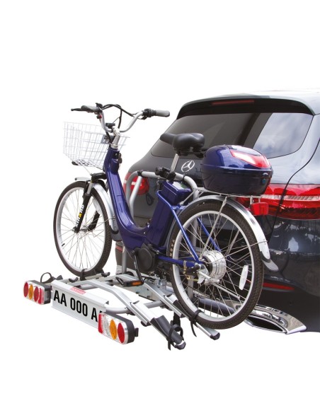 Portabici fast 2 bici posteriore in alluminio gancio traino per bici elettr