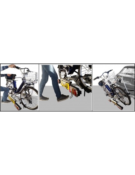 Portabici fast 2 bici posteriore in alluminio gancio traino per bici elettr