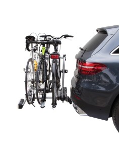 Portabici fast 3 bici posteriore in alluminio gancio traino con canalina MT 2