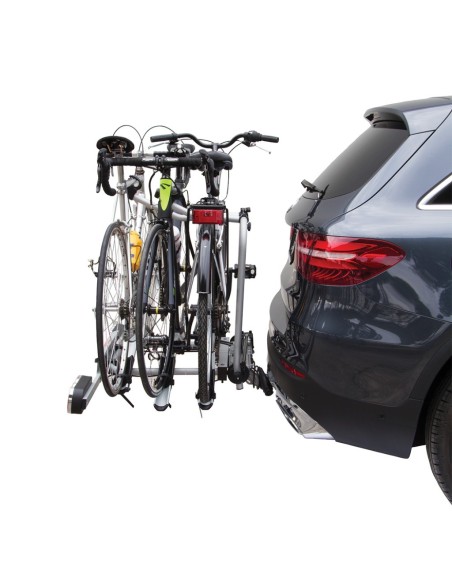 Portabici fast 3 bici posteriore in alluminio gancio traino con canalina MT