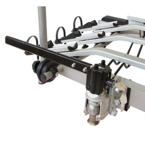 Portabici fast 3 bici posteriore in alluminio gancio traino con canalina MT