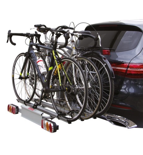 Portabici fast 3 bici posteriore in alluminio per gancio traino Easy bike