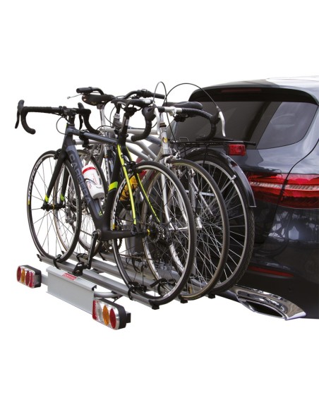 Portabici fast 3 bici posteriore in alluminio per gancio traino Easy bike