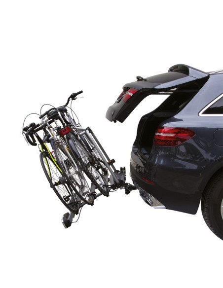 Portabici fast 3 bici posteriore in alluminio per gancio traino Easy bike