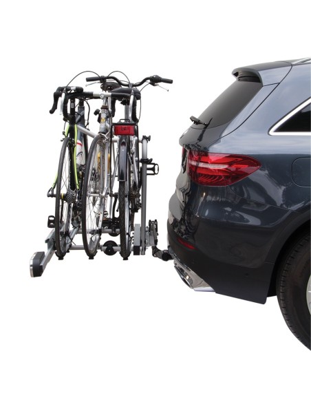 Portabici fast 3 bici posteriore in alluminio per gancio traino Free bike