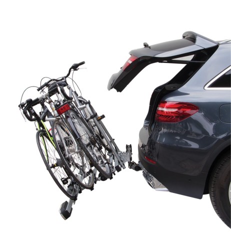 Portabici fast 3 bici posteriore in alluminio per gancio traino Free bike