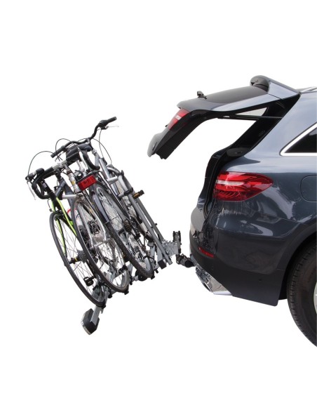 Portabici fast 3 bici posteriore in alluminio per gancio traino Free bike