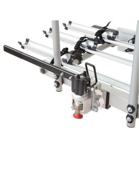 Portabici fast 3 bici posteriore in alluminio per gancio traino Free bike