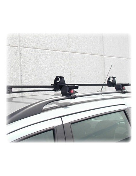 Portasci in materiale plastico per barre portatutto trasporto un paio di sci