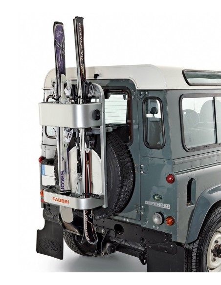 Portasci per fuoristrada e jeep, universale, fissaggio a ruota di scorta 6950250