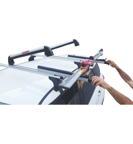 Portasci snowboard alluminio 4 paia sci o 2 snow Aluski Board scorrevol