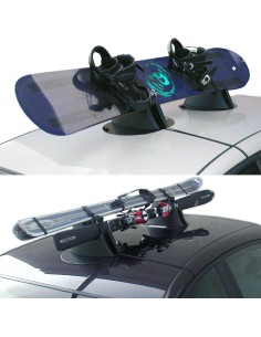 Portasci snowboard magnetico universale 2 sci o 2 snow senza chiave 2
